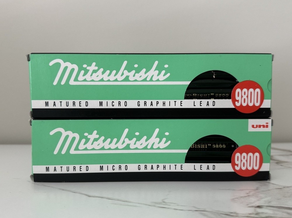 Uni Mitsubishi Matured Micro Graphite Lead 9800 6B + 10B Pencil Bundle
