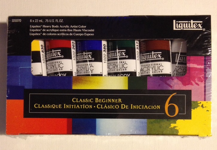 LIQUITEX ACRYLICS Heavy Body 6 X 22ml – BOXED NEW! Free First Class Ship In U.S.