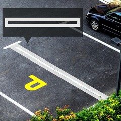4 x 108 Inch Parking Lot Line Stencil, Silicone Foldable Reusable Line…
