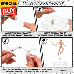 4 Sets Action Figures PVC Body Artists Model posable Drawing Mannequin for Paint