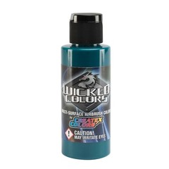 Createx Wicked Colors W009-02 Phthalo Green 2oz. For Airbrush Paint