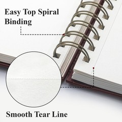 Mixed Media Sketchbook 9″ x 12″ – Multimedia x (Pack of 1), Burgundy
