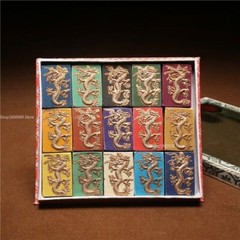 15pcs/set Color Ink Stick Box Set Chinese Calligraphy Painting Solid Ink Block