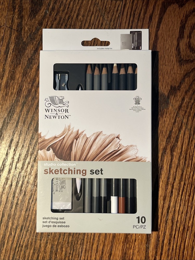 Winsor & Newton Studio Collection Sketching Set – 10 Pieces New Artist Quality