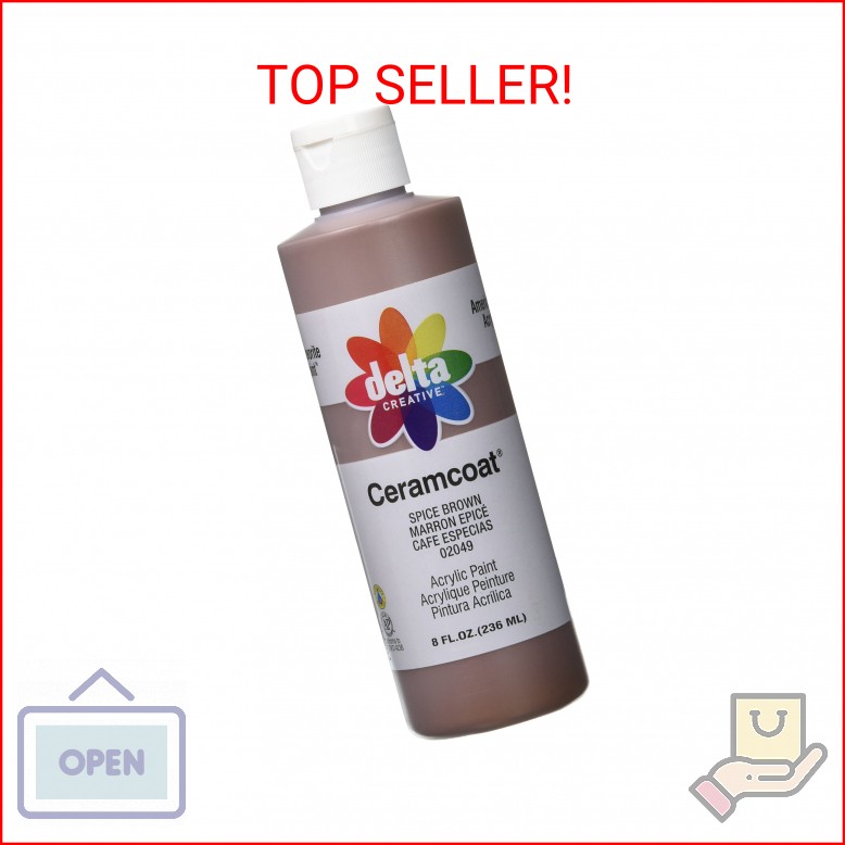 Delta Creative Ceramcoat Acrylic Paint in Assorted Colors (8 oz), 020498, Spice
