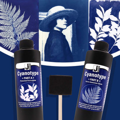 Cyanotype Kit Sun Printing Sensitizer Set Blueprint Art Paper Fabric Jacquard