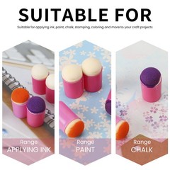 40 Pieces Sponge Daubers W/Storage Case – Perfect for Use with a Variety of C…