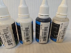 US Art Supply 1 oz Airbrush Colors Lot Set of 4 + Cleaner & Reducer Extender