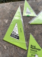 Berol RapiDesign Triangles Lot Of 9