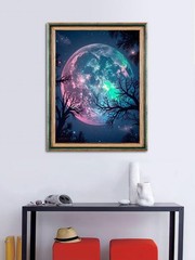 Moon Paint by Numbers Kit for Adults Beginner 16 x 20 inches,