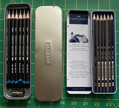 Faber Castell Goldfaber Graphite Sketch Set and Derwent Sketching Set