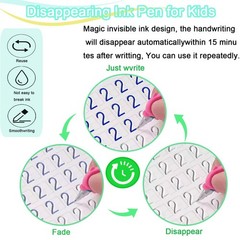 4 Pc Magic Grooved Practice Copybook,Reusable Letter Tracing Books,Handwriting P