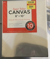 10 x Super Value Artist Blank Canvas | 8×10 inches | Value Pack of 10