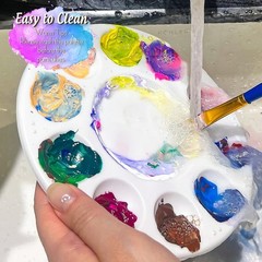 Kids’ Friendly Paint Brushes & Plastic Palette – Inspiring Creativity Everywhere