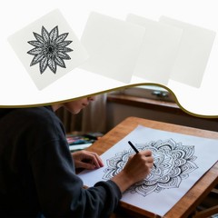 60 PCS Square Drawing Supplies, 4.5 x 4.5 Inches Artist Trading Cards, Blank …