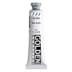 Heavy Body Acrylics Zinc White 2 Fl Oz Tube Professional Acrylic Paint