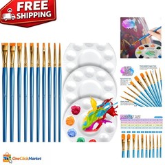 Kids’ Friendly Paint Brushes & Plastic Palette – Inspiring Creativity Everywhere