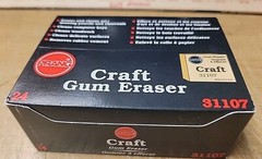 QTY 24 Prang #31107 Craft Gum Erasers – See Pictures! 1″ x 1″ X 3/4″