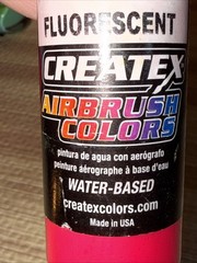 Createx Airbrush Colors 5407 Fluorescent Red 2Oz water-based paint Hot Pink