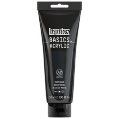 Liquitex BASICS Acrylic Paint, 250ml 8.45 Fl Oz (Pack of 1), Ivory Black