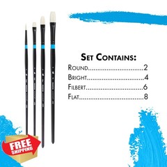 Princeton Aspen Synthetic Brush Set 4pc