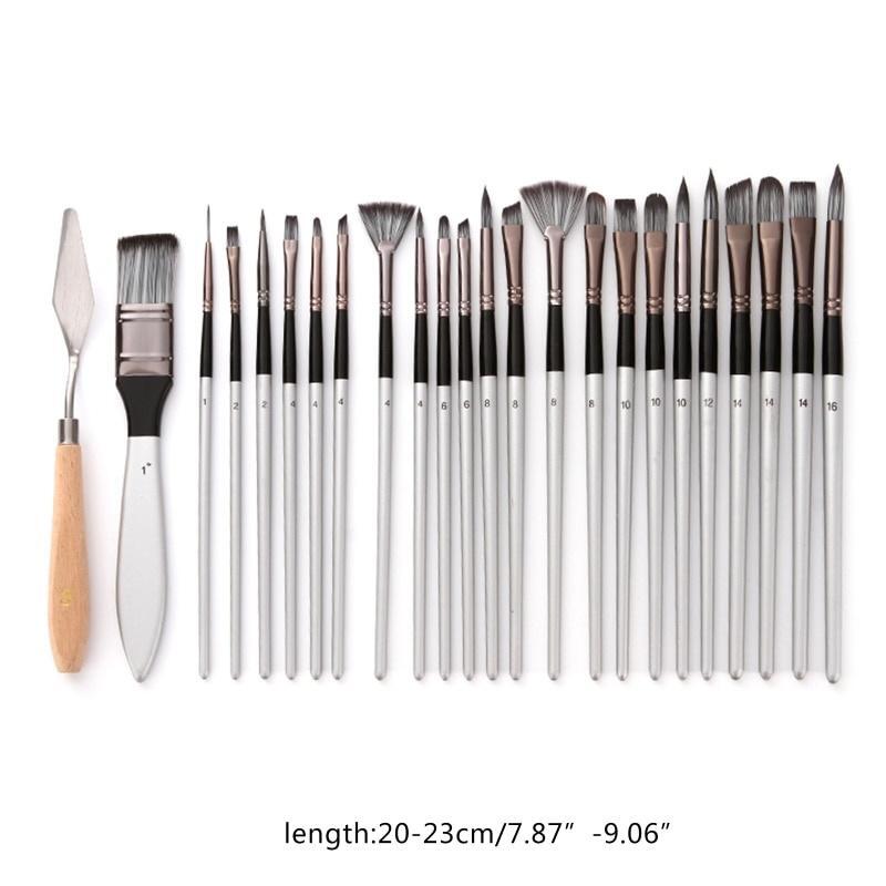 Nylon Hair Wooden Handle Watercolor Paint Brush Pen Painting Art Paint Brushes