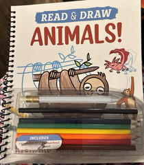 READ & DRAW ANIMALS! RICHARD AMARI 2024 6 COLORED, 1 CHARCOAL, 1 MECH. PENCIL