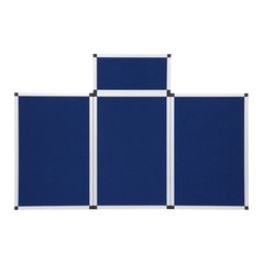 4 Panel Folds Display Board 360° Rotating Stand With Storage Bag For Exhibitions