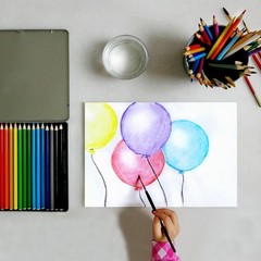 Watercolor Pencil 12Pcs Water Soluble Pencils for Blending Coloring Sketch Dr…