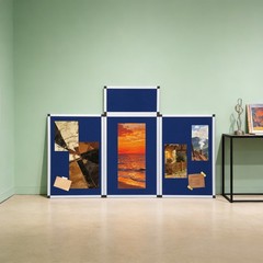4 Panel Folds Display Board 360° Rotating Stand With Storage Bag For Exhibitions