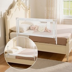 Toddler Bed Rail, Kids Beds Guard Rail with Reinforced Iron Pipe and Oxford …