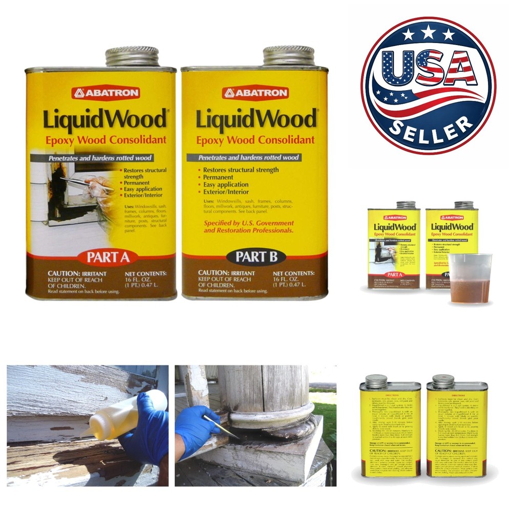 Liquidwood 2pt Epoxy Kit – Ideal for Carpentry, Floors & Antiques Restoration