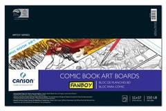 Canson Artist Series Comic Paper Art Board Foldover Pad 11X17 Inches 24 Sheets