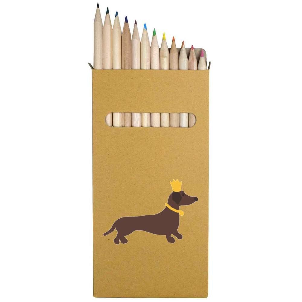 12 x ‘His Majesty The Dachshund ‘ Long Colour Pencils (PE00086049)