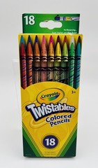 Crayola TWISTABLES Colored Pencils 18 Pack Non-Toxic