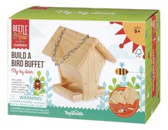 Paint and Build Classic 6 Inch Tall Bird Buffet Art Craft Kit for Ages 5 Up
