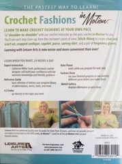 Leisure Arts Crochet Fashions in Motion DVD and Instructions FREE SHIPPING