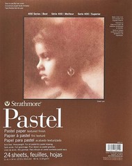 Strathmore 400 Series Pastel Pad, Assorted Colors, 11″x14″ Glue Bound, 24 Sheets