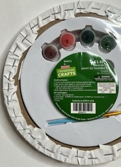Merry Christmas Crafts Paint By Number Kit Wreath Holly Leaves NWT