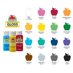 Gloss Paint Set, 16 Piece (2-Ounce), PROMOABG Colors