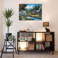 Large Field Adult Paint by Number Canvas Kit for Home Wall Art Decor Gifts