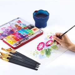 Transon Art Painting Brush Assorted Set of 12 for 12 PCS, 12 Pcs Black