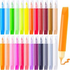 24 Pcs Suncatcher Paint Pens, 10Ml Stained Glass Paint Kit Window Markers Bulk W