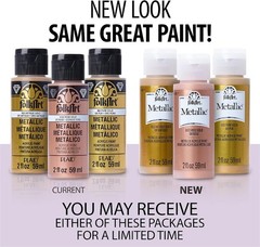 Non-Toxic 2 oz Metallic Acrylic Paint in Iridescent Inca Gold – Vibrant Finish