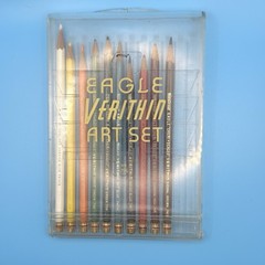 Vtg 1950’s Eagle Verithin Chemi Sealed Art Set 796 w/Case orig. 10 of 12 Pencils