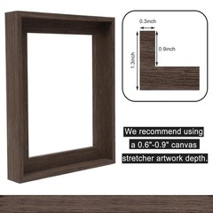 Yiviven Real Solid Wood Canvas Floater Frame 20X24 Canvas Floating Frame For