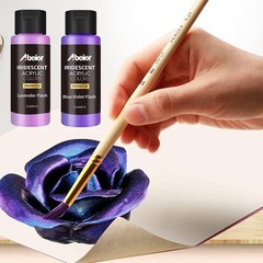 ABEIER 18 Color Iridescent Chameleon Acrylic Paint Set 60ml Bottles