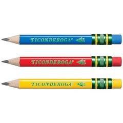 My First Short Triangular Wood-Cased Pencils, #2 HB Soft, With Erasers,
