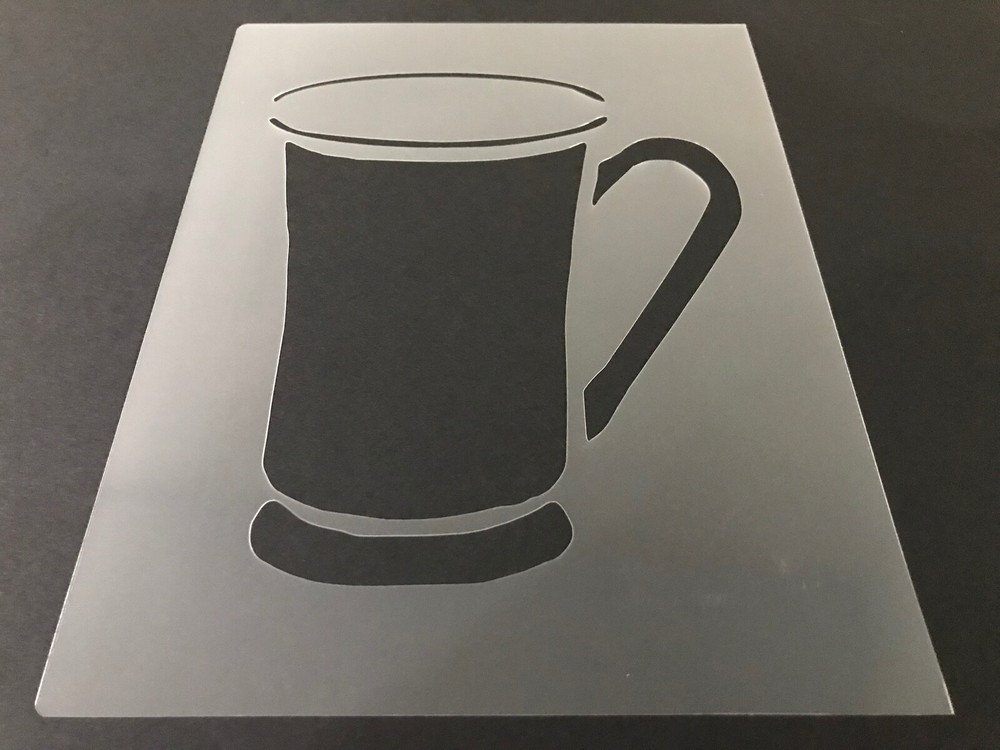 Coffee #5 Stencil 10mm or 7mm Thick, Crafts, Brew, Latte, Frappuccino