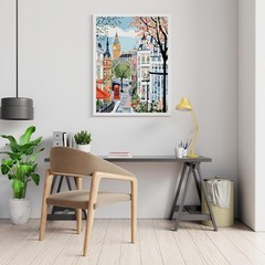 London Paint By Numbers For Adults Beginner DIY Wall Art Decor 12×16 In